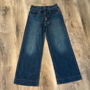 Wide-Leg Denim Jeans
